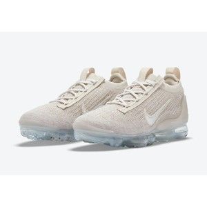 Womens Nike Air Vapormax 2021 FK Flyknit Oatmeal White Phantom DC9454-101 Sz 9